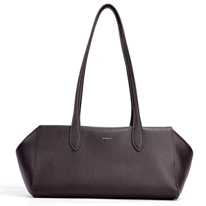 Women's Soft Cow Genuine Leather Underarm Bags Female Retro Popular Cowhide Shoulder Bag Ladies Fashion Luxury Designer Handbags