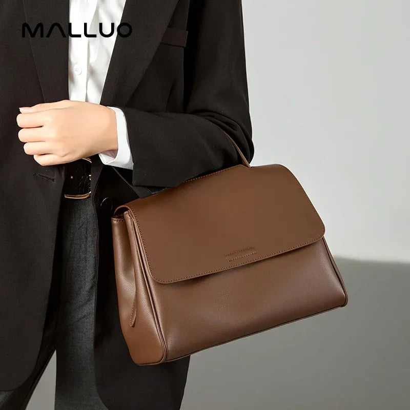 Women Cow Genuine Leather Shoulder Bags Ladies High Quality Casual Totes Messenger Bag Female Designer Luxury Cowhide Handbags