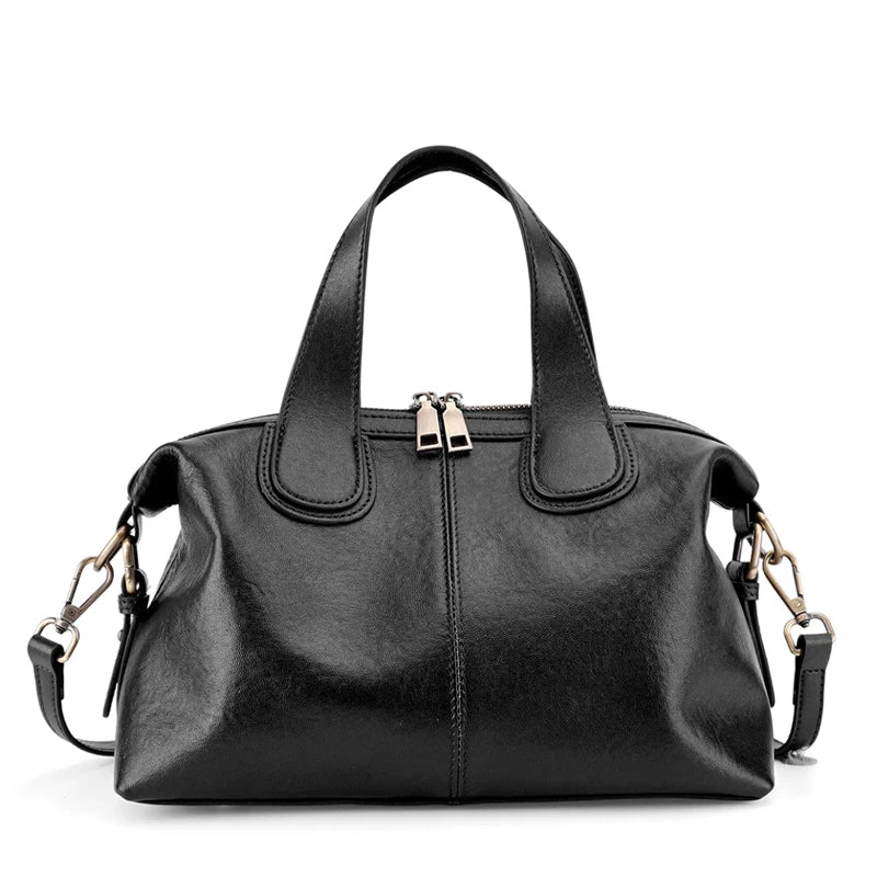 Women Handbag Cross body Shoulder Tote Bag Genuine Leather Shopping Fashion Office Female Real Cowhide Messenger Top Handle Bags