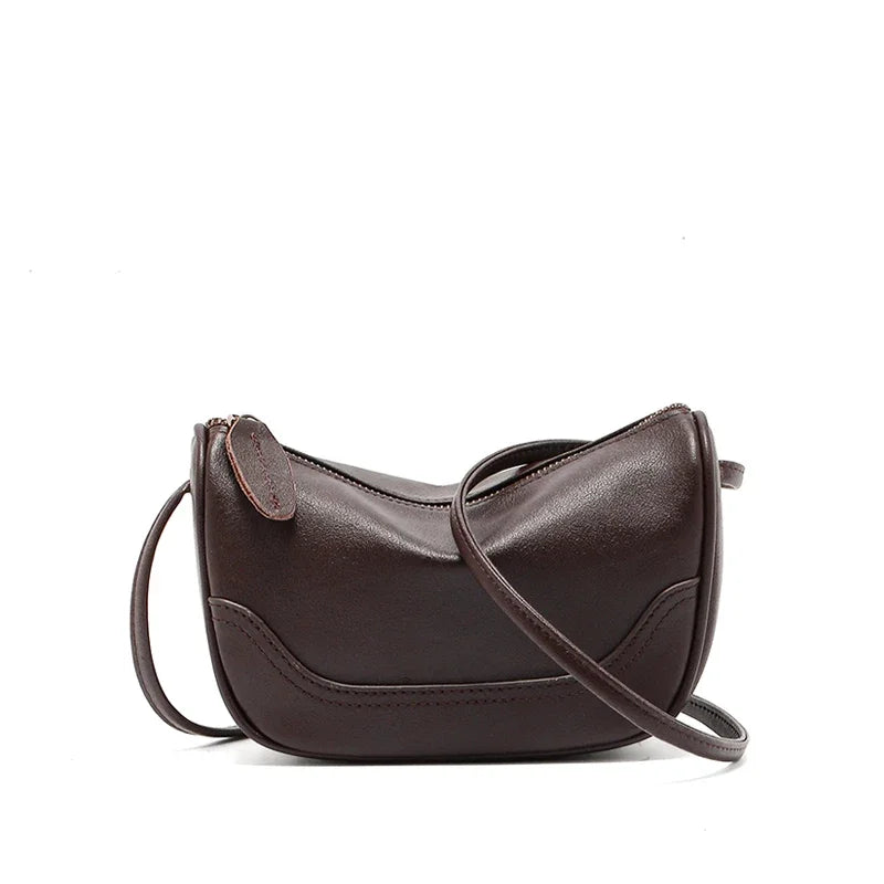 Women's Cow Leather Crossbody Bag Female Designer Luxury Shoulder Bags Ladies Casual Office Durable Soft Cowhide Handbags Lady