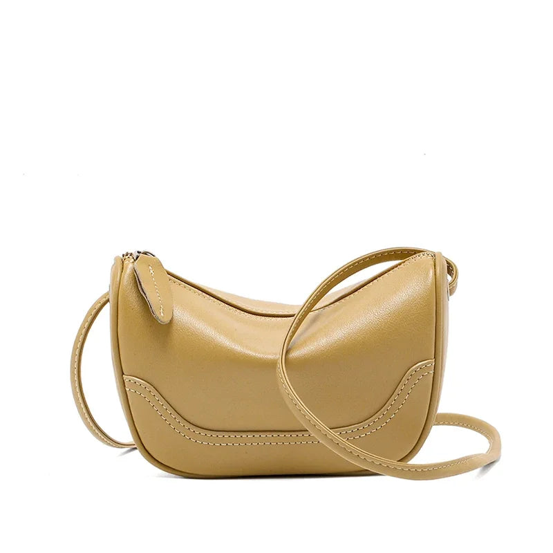 Women's Cow Leather Crossbody Bag Female Designer Luxury Shoulder Bags Ladies Casual Office Durable Soft Cowhide Handbags Lady