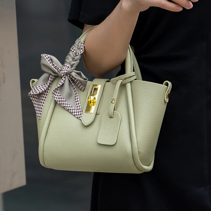 Women's Cowhide Genuine Leather Shoulder Bag High Quality Luxury Designer Handbags Ladies Fashion Tote Crossbody Bags for Female