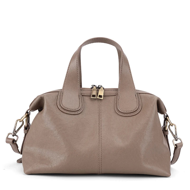 Women Handbag Cross body Shoulder Tote Bag Genuine Leather Shopping Fashion Office Female Real Cowhide Messenger Top Handle Bags