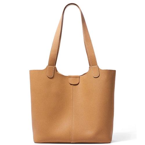 Ladies Cow Split Leather Bags Women Retro Cowhide Large Capacity Fashion Shoulder Bag Female Commuting Work Handbags for Lady