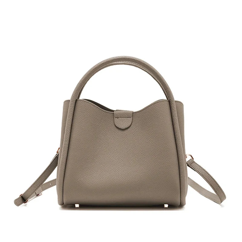 Women's Natural Cow Real Leather Shoulder Bag Female Retro Soft Cowhide Commuter Handbags Ladies Fashion Luxury Crossbody Bags