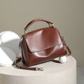Women Cow Leather Commute Crossbody Bags Women Retro Cowhide Large Capacity Shoulder Bag Ladies Fashion Luxury Designer Handbags