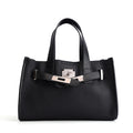 Classic Platinum Leather Shoulder Bag Women's Genuine Leather Handbag Crossbody Bag Handheld Bag Soft Vertical Square Shape