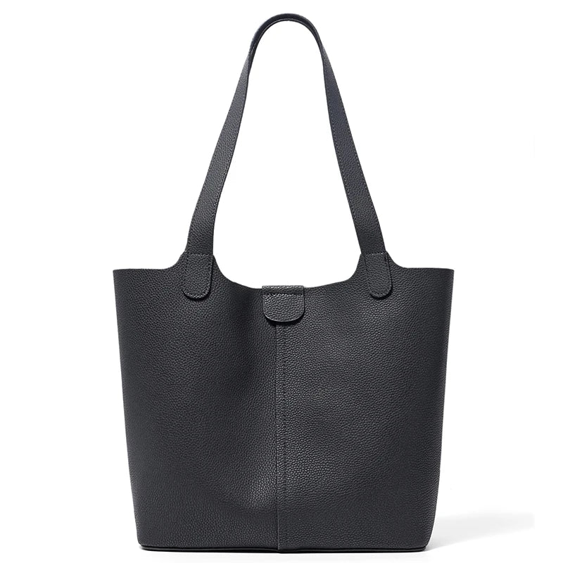 Ladies Cow Split Leather Bags Women Retro Cowhide Large Capacity Fashion Shoulder Bag Female Commuting Work Handbags for Lady